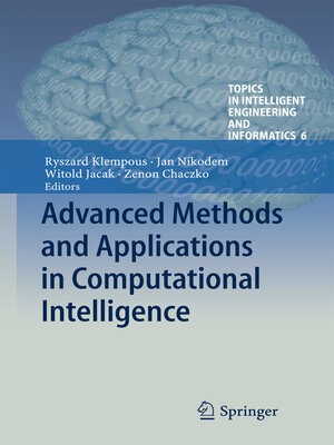 cover image of Advanced Methods and Applications in Computational Intelligence